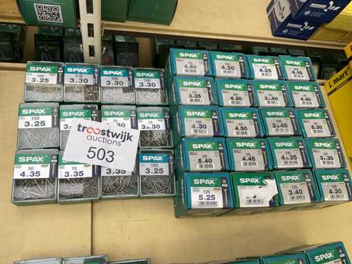 32 boxes of screws