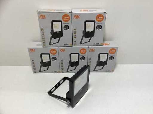(5x) Lampe de chantier LED P&L / projecteur