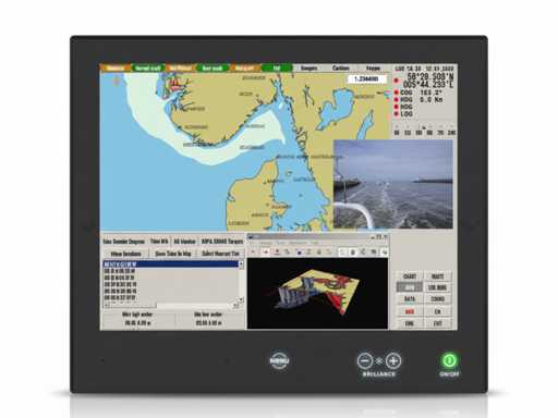 Hemsel HD 15T22 Monitor de navigație marină cu ecran tactil de 15 inch