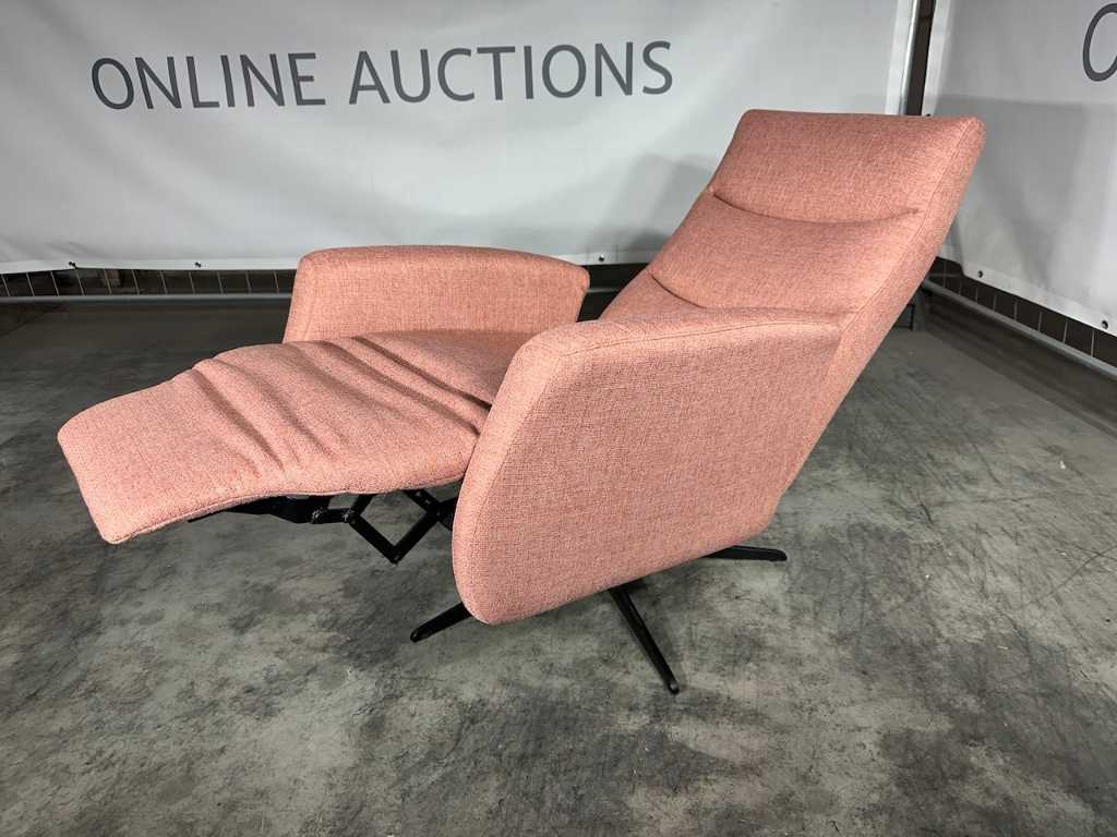 Hjort Knudsen - Recliner, flamingo fabric, electrically adjustable, size M