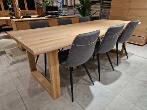 Table intérieure en chêne Castle-Line 240 x 100 cm Trunck