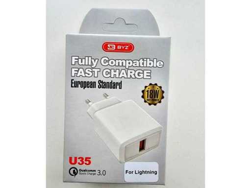 Byz - U35 - Încărcătoare rapide - Încărcătoare telefonică și cablu (100x)