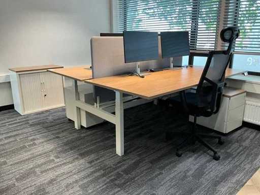 Postazione di lavoro duo regolabile elettricamente