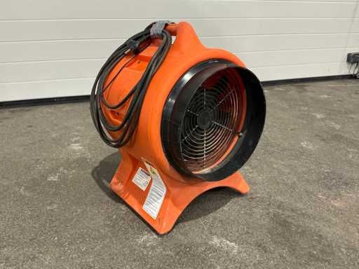 Schäfer VAF3000B-Shuko ventilator op de bouwplaats