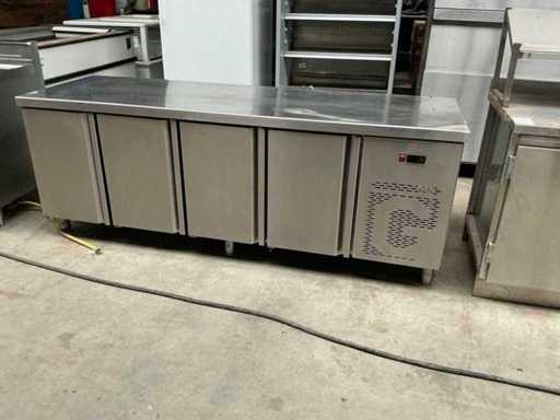 Goos GTP-7-225 Stainless Steel 3-Door Refrigerated Workbench