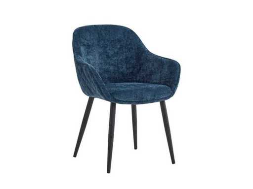 Set van 2 Eetkamerstoel Kuip met armleuning Blauw