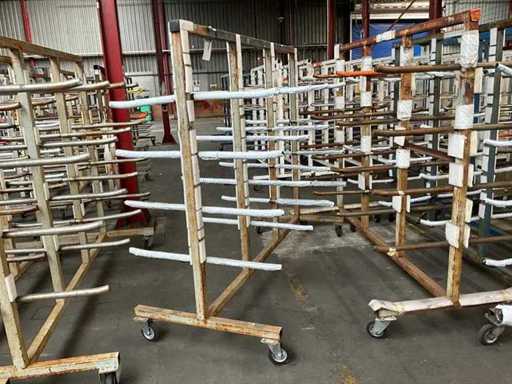 Dubbelzijdige draagarm materiaal transportwagen (10x)