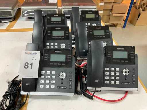 Yealink sip T42u Voip telefono (6x)