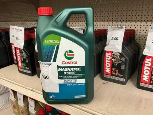 Castrol,inhoud 5 liter Motor olie Magnatec Hybrid OW-16