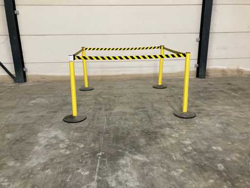 Ruban extensible à poteau barrière (4x)