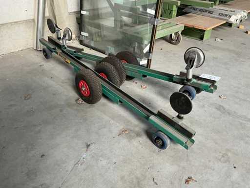 Cărucior / cărucior de transport din sticlă Muyen (2x)