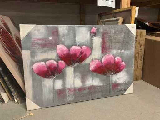 Wall decoration on canvas