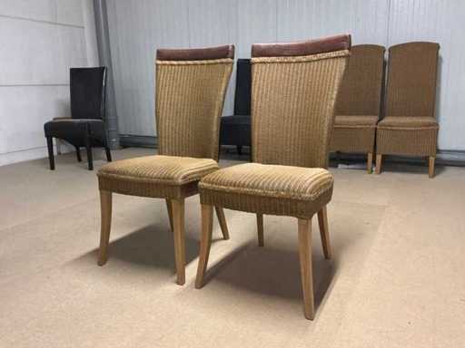 Chaise à manger à métier à tisser