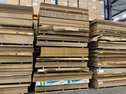 Decoration chipboard approx. 22m3