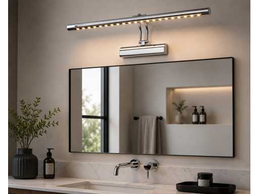2 x LED Mirror / Painting Light 4W – 4200K Neutral White - Chrome – IP45 – FLAMINGO-4