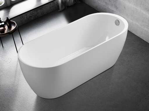 Baignoire autoportante en acrylique Mawialux - choix de 3 couleurs