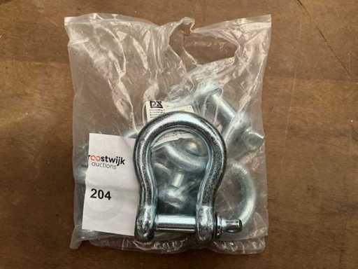 DX 600-19E Galvanized Shackles 19 mm (5x)