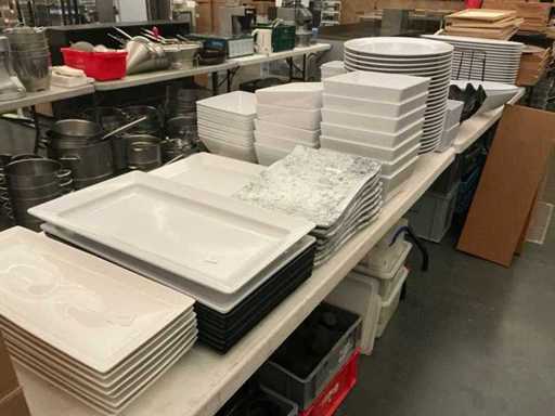 Lot serving bowls and dishes