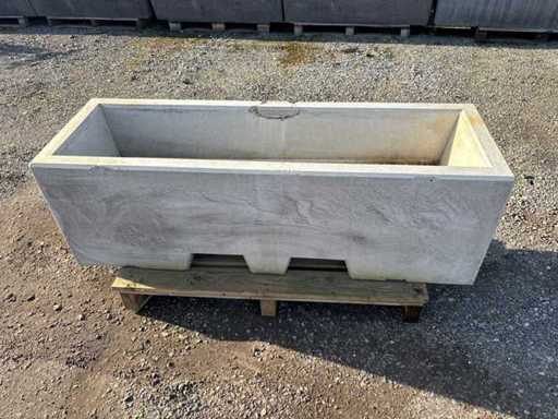 Afzetblok/bloembak beton - Grijs  156 x 50 x 50 cm