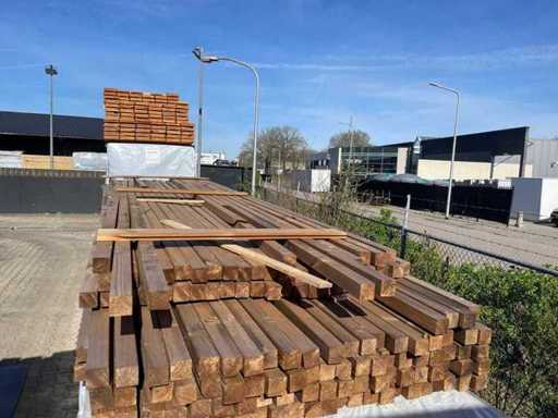 Lattes de pin thermo 3600-3900x42x42mm (129x)