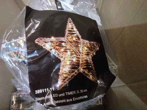 Steaua de Cr?ciun cu iluminat LED. (7x)