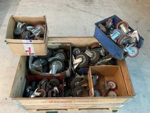 Mixed Lot of Steering Wheels and Castors