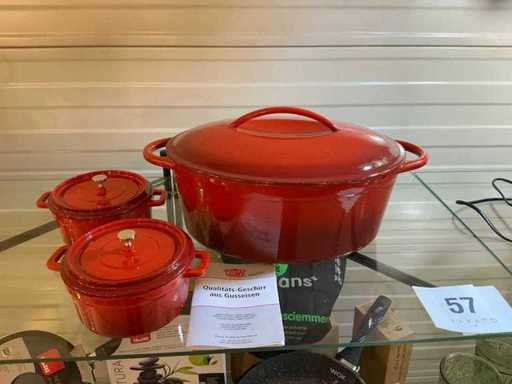 GSW Cast iron pot (3x)