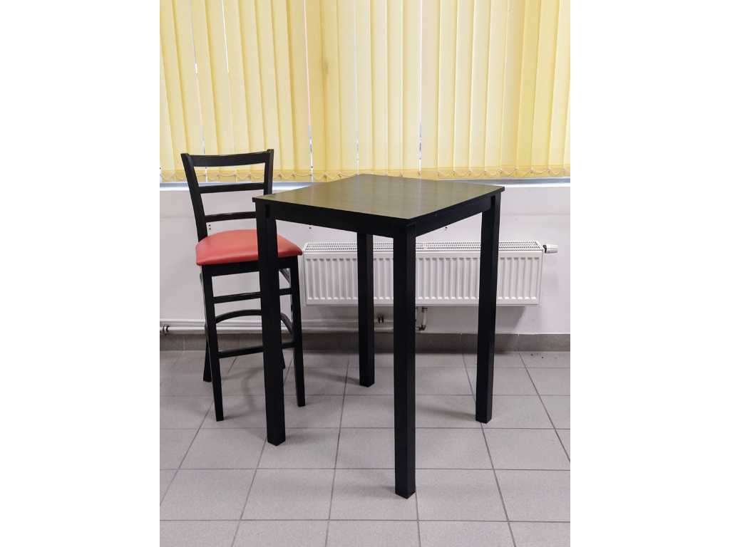 2x bar sets - 2x high chair + 2x high table - bar furniture - kitchen - trade fair - office - gastro discount