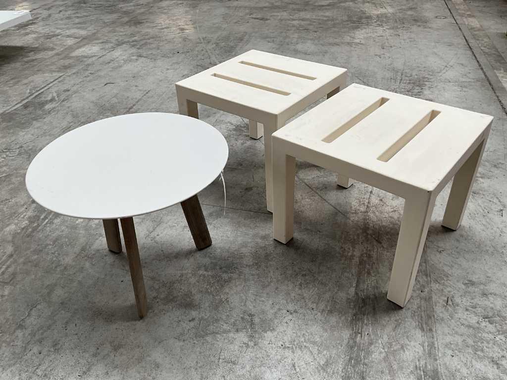 3x Design Side Table TRIBU/SERRALUNGA