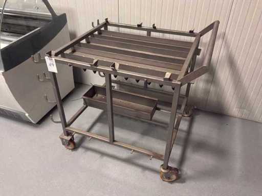 Chariot de transport en acier inoxydable