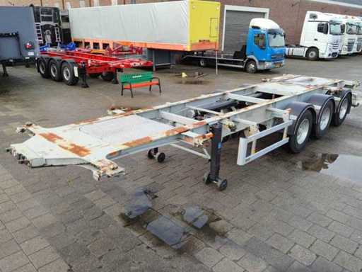 2004 Burg BPO 12 37 3-essieux BPW châssis à réservoir/échange