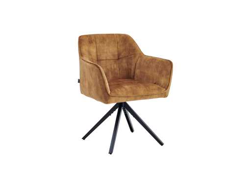 Colenis - Pearl Eetkamerstoel - set van 50 - Okergeel - Adoré Velvet - Industrieel