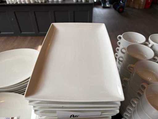 Assiettes de dessert en porcelaine Yong (31x)