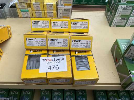 9 boxes of universal plugs ; Plugs with screws