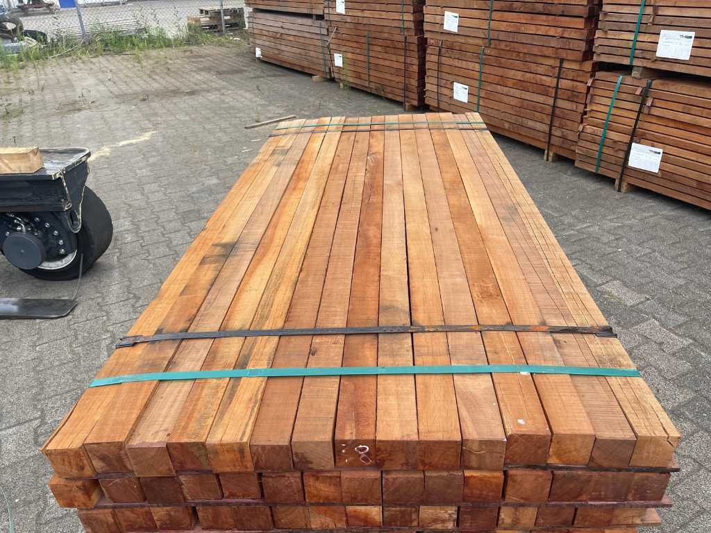 Massaranduba hardhouten palen 60x60mm, lengte 275cm
