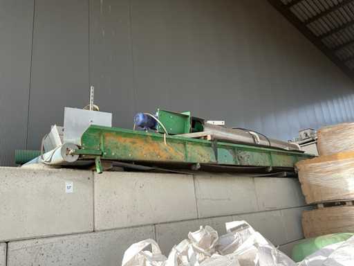 Nizzatore trasportatore e nastro trasportatore a vite