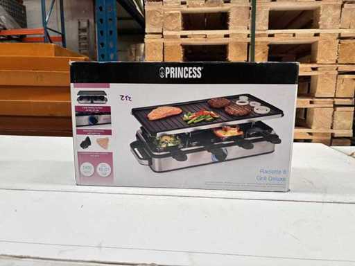 Princess 162645 Raclette 8 Stein & Grill Deluxe
