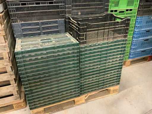 Plastic L60 x W40cm Stacking Crate (350x)