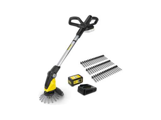Kärcher Accu Onkruidverwijderaar WRE 18-55 inclusief Starterpack oplader & Accu 18/50 - 18 Volt - 3 extra borstels