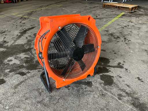 Schäfer ventilator op de bouwplaats