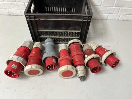 7x CEE Starkstrom-Stecker / Kupplungen