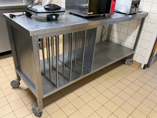 Roestvaststalen werkbank