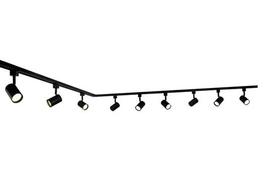 3 meter Railsysteem met 9 st railspot GU10 fitting (1x)