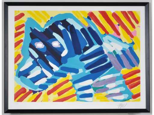 Karel Appel - Bull Dog - lithograph