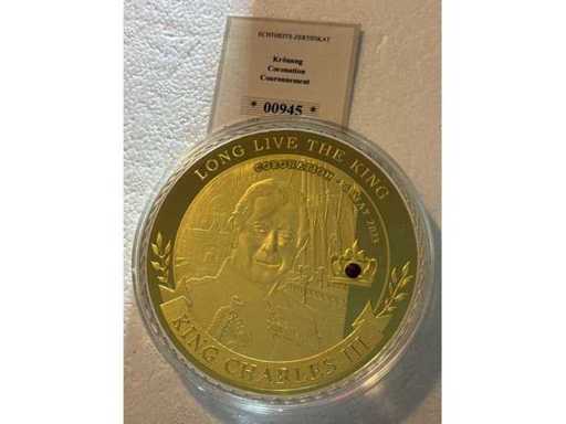 King Charles III Coronation Giant Commemorative Coin 100mm