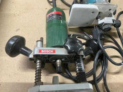 Bosch/Makita Bovenfreesmchine (3x)