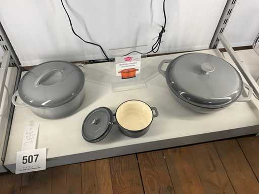 Gsw gietijzeren kookpottenset (3x)