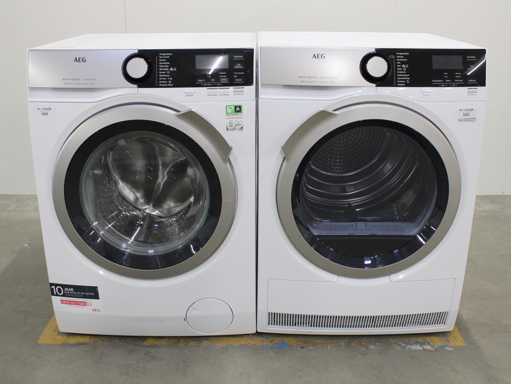 AEG 8000 Series | Lavamat Ã?KOMix Technology Wasmachine & AEG 8000 Series | Lavatherm AbsoluteCare System Wasdroger
