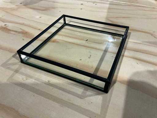 Glazen plateau (16x)