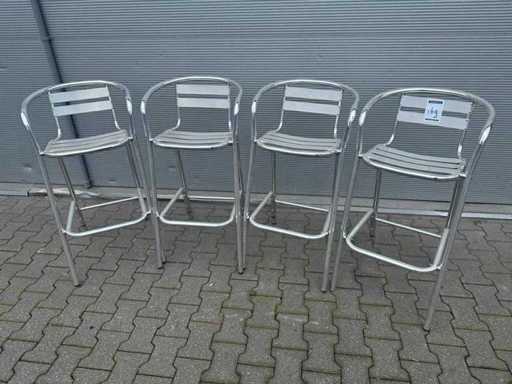 Sgabello in alluminio (4x)